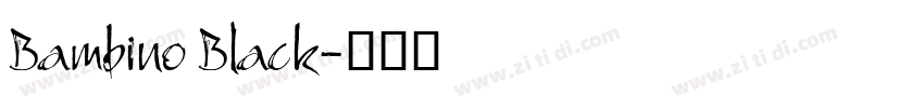Bambino Black字体转换